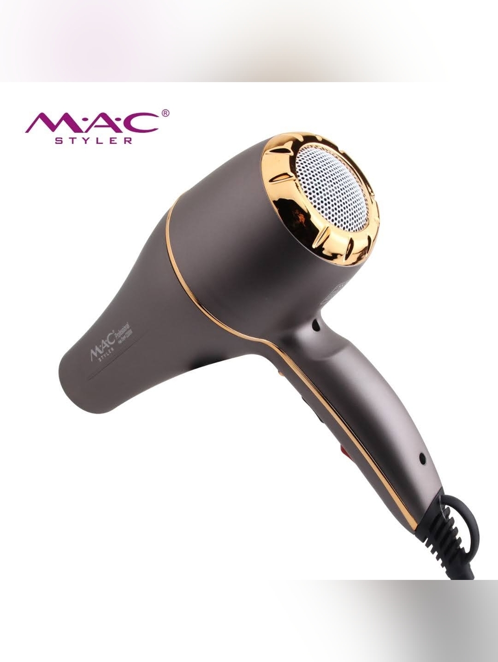 MAC Styler Professional Hair Dryer 2200W - Powerful AC Motor Salon Grade